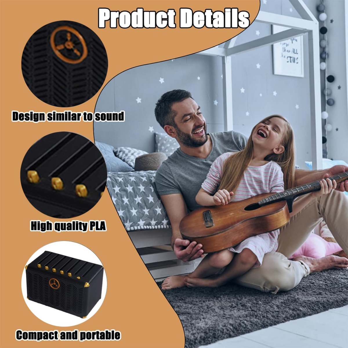Guitar Pick Holder, 3D Printed - đánh giá và giá Musical Instrument Cajon