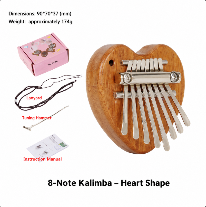 8 Keys Mini Kalimba Wooden Thu - đánh giá và giá A Musical Instrument With Keys