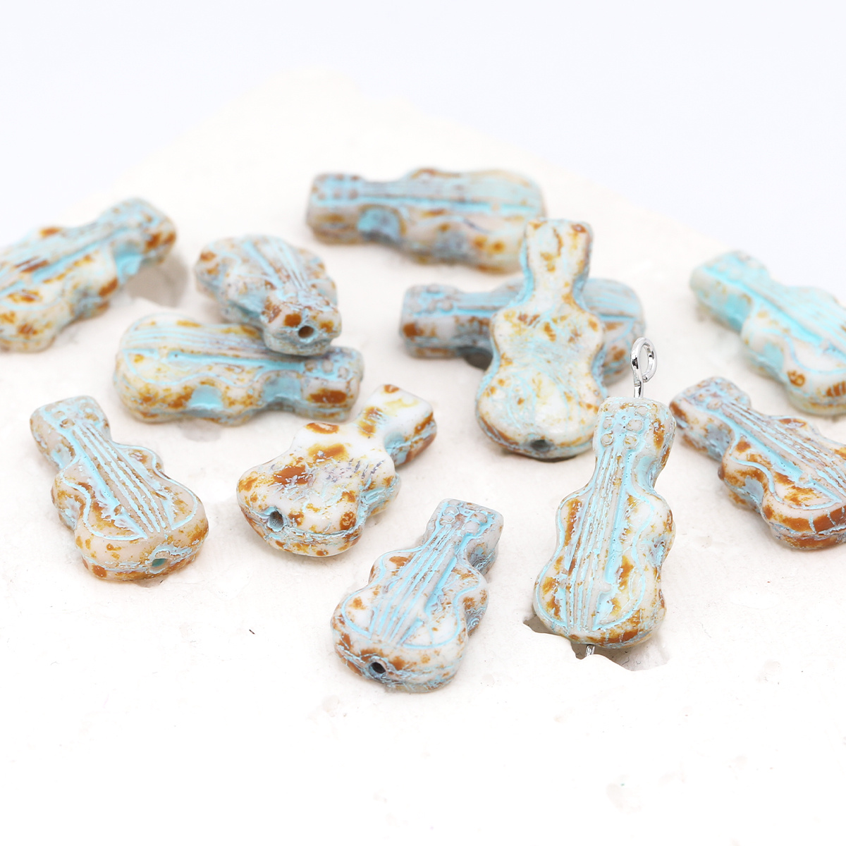 5pcs/10pcs Vintage Crackle Vio - đánh giá và giá Musical Instrument Glass