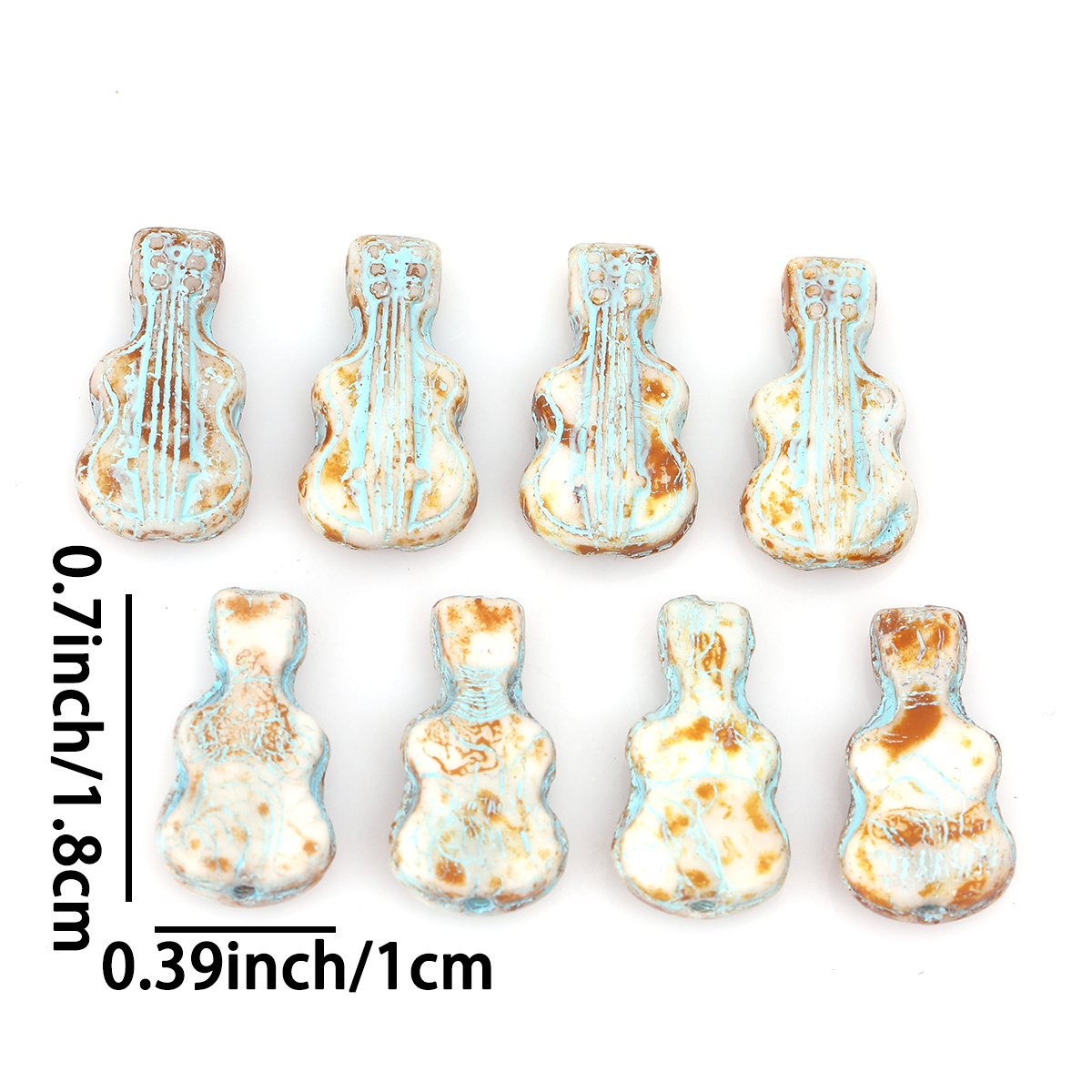 5pcs/10pcs Vintage Crackle Vio - đánh giá và giá Musical Instrument Glass