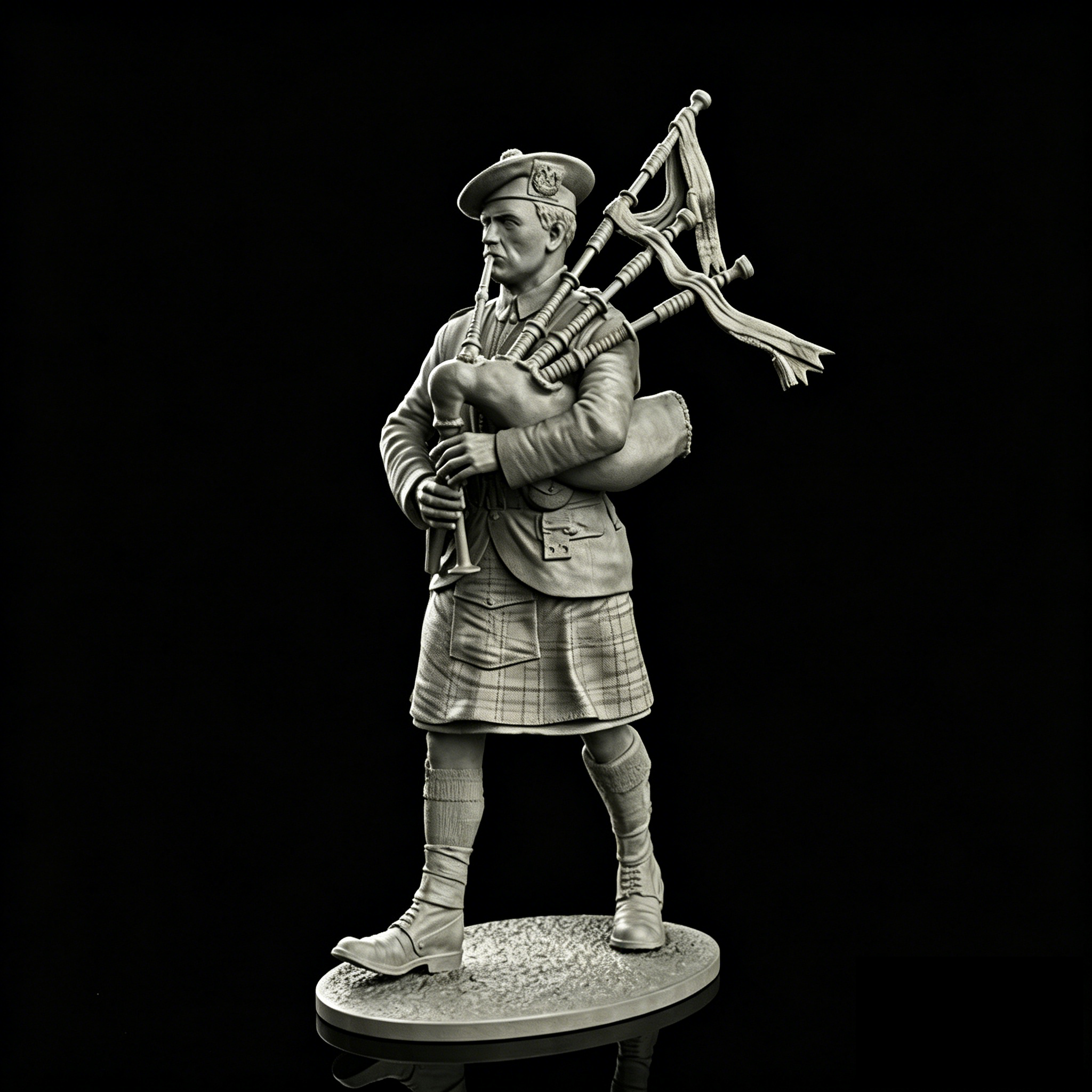 resin soldier model GK Scottis - đánh giá và giá Bagpipe Practice Chanter