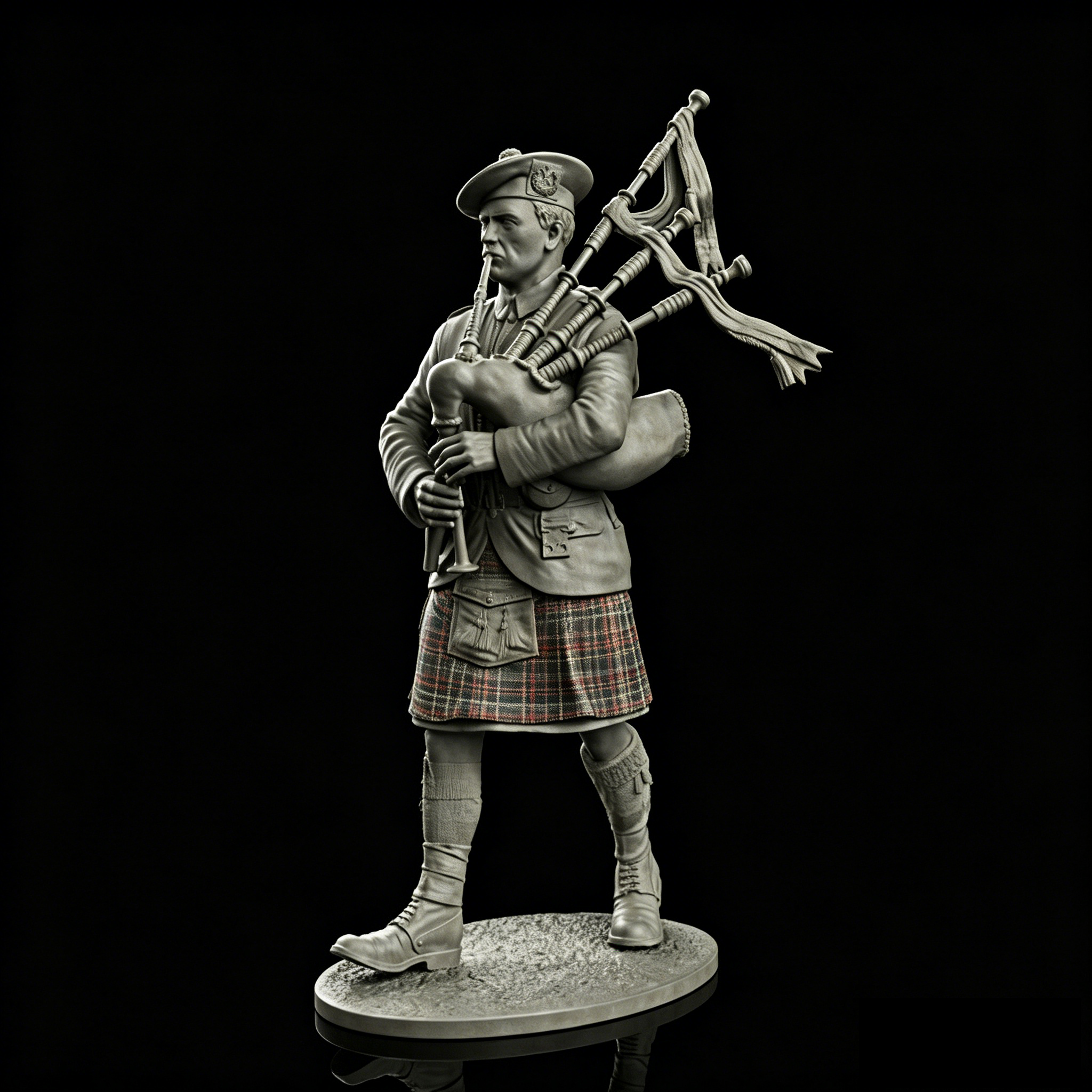 resin soldier model GK Scottis - đánh giá và giá Bagpipe Practice Chanter