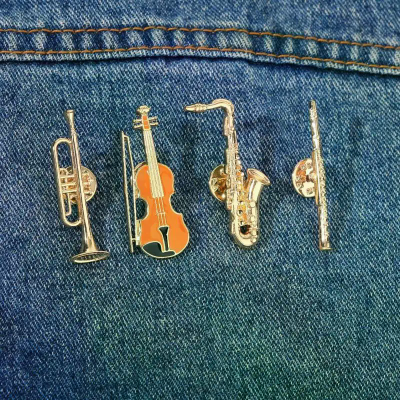 1Pcs Symphony Orchestra Badge  - đánh giá và giá Musical Instrument Saxophone